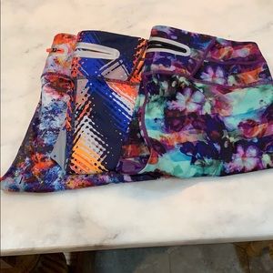 Athleta Capris- 3 pair Size Medium.